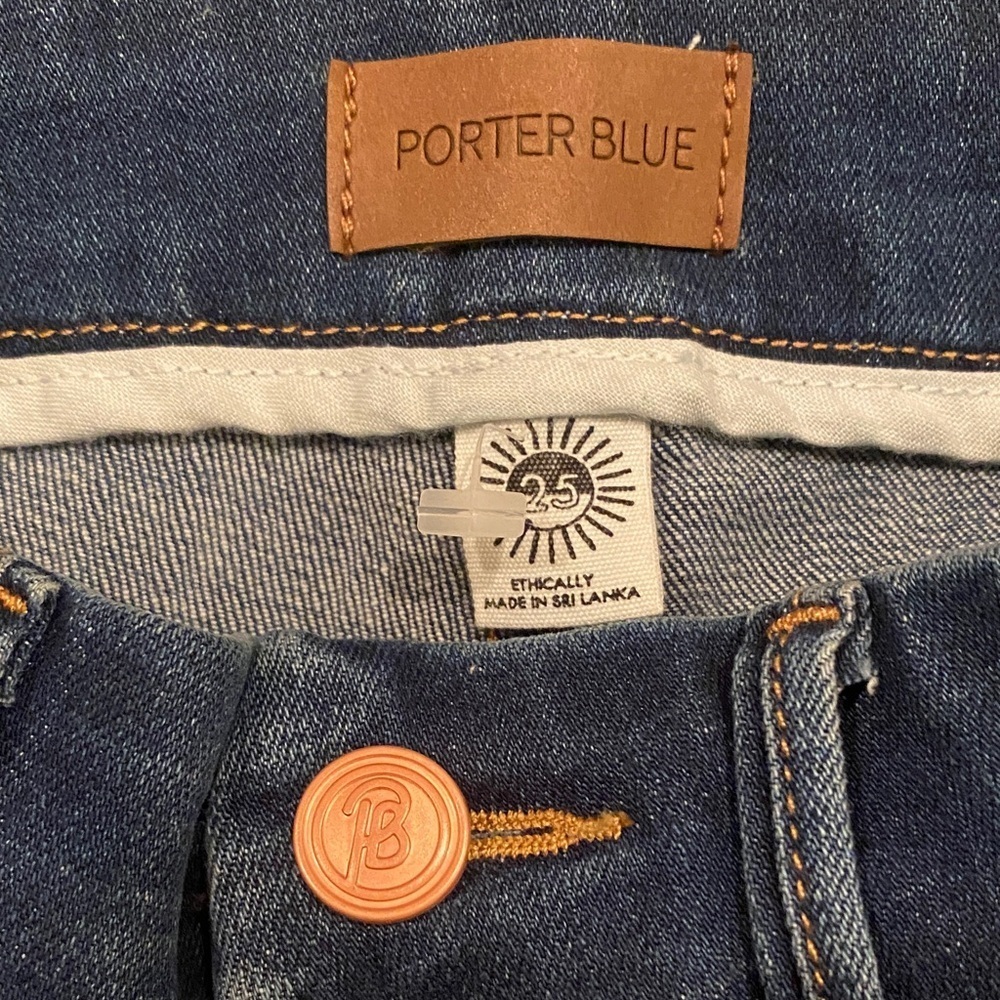 Dark Blue Porter Blue Jolene Sustainable Flare Jeans for Women - Picture 4 of 13